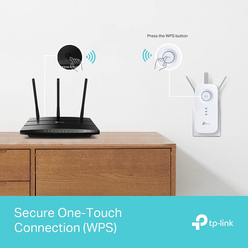 TP-Link RE550 AC1900 Gigabit Mesh WiFi Range Extender-Wi-Fi Booster-WiFi Repeater, 3 External Antennas, Intelligent Signal Light,WiFi Extender Booster, Power Schedule,LED Control,Easy Setup, UK Plug