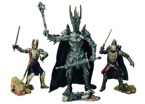 Lord of the Rings Armies of Middle Earth; THE DEFEAT OF SAURON Figure Set 1/24 Scale