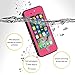 ImpactStrong Compatible with iPhone 7/8 Waterproof Case [Fingerprint ID Compatible] Slim Full Body Protection - Pink