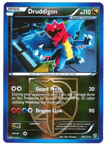 Pokemon - Druddigon (94) - Black and White Plasma Storm - Reverse Holo