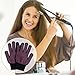 TecUnite 2 Pieces Heat Resistant Gloves Silicone Non-slip Gloves for Hair Styling Curling Iron, Fit All Hand Sizes (Rose red silicone dots)