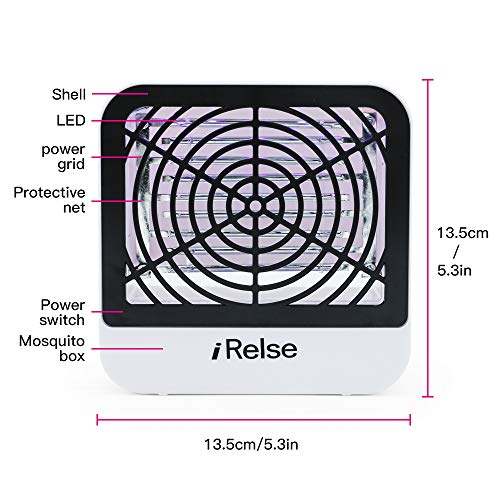 fomei Bug Zapper [Power Enhanced Version] Mosquito Killer Insect Trap Pest Control Light USB Powered Electronic UV Lamp for Indoor Bedroom, Kitchen, Office, Home - Thumbnail 5