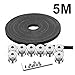 5 Meters GT2 2mm Pitch 6mm Wide Rubber Timing Belt+ 8Pcs 20 Teeth Aluminum Timing Pulley Wheel + Allen Wrench for 3D printer CNC(Prusa i3, Kossel, Rostock, TAZ etc)