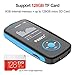 RUIZU X06 Mp3 Player with Bluetooth, Mp3 Music Player with FM Radio, 100hrs Playback, and 128GB Expandable, Blue