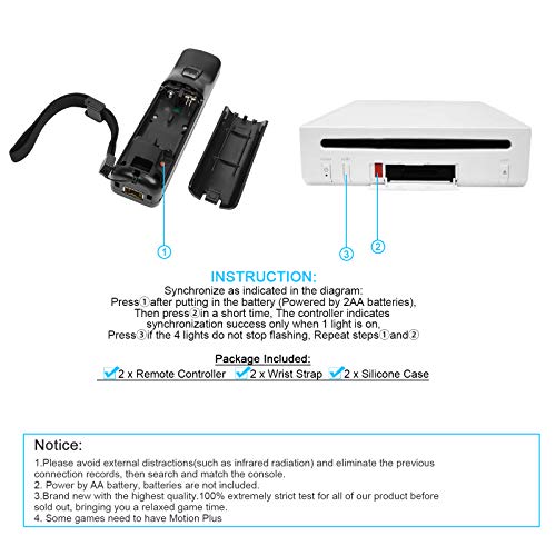 TURPOW Wii Remote Controller with Motion Plus Compatible with Nintendo