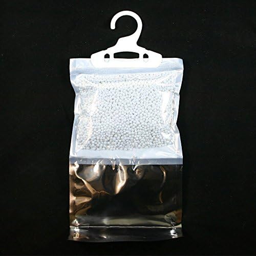 AQUAPAPA 3-Pack Moisture Absorber Hygroscopic Anti-mold Deodorizing Dehumidifier Desiccant Hanging Bag, 250 gram (8.8 oz), Fragrance Free