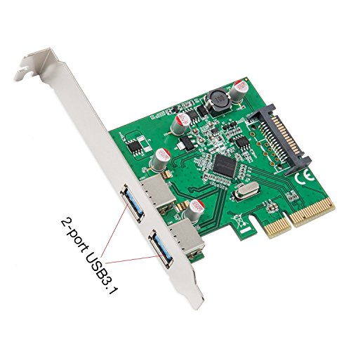 Syba SD-PEX20185 2 Port USB 3.1 Type-A PCI-E 3.0 x4 Card