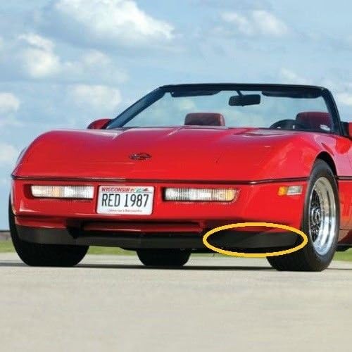 C4 Spoiler Lower Front Spoiler Air Dam Driver Side Left Section Fits: 84 through 90 Corvettes