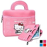 Phenix-Color Hello Kitty Little Bear Bag Sleeve Case for Ipad 2 3 4 / iPad Air / iPad Air2 Google Nexus Hp Touchpad Motorola Xoom, Smasung Galaxy Tab 10.1V, and any 10.1inch or less Tablet (Hotpink)