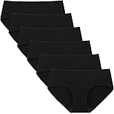 INNERSY Womens Underwear Cotton Hipster Panties Regular & Plus Size 6-Pack
