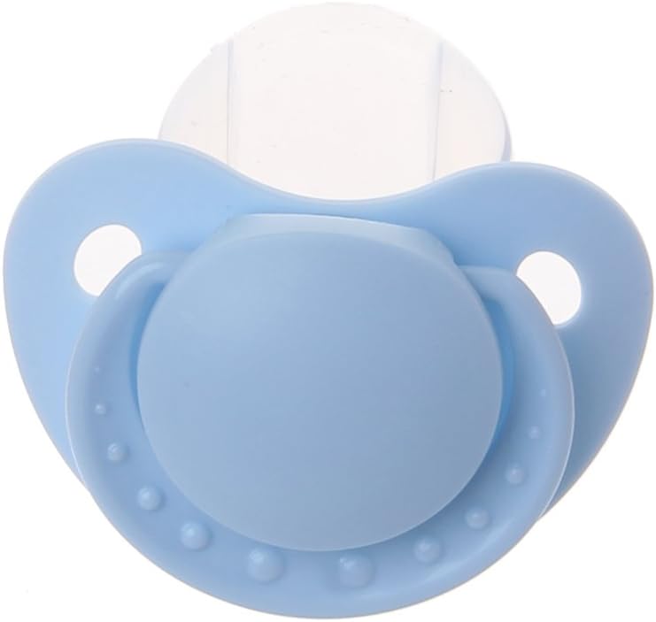 Junlinto Food Grade Silicone Adult Pacifier Custom Big Size Food Grade Silicone Adult Pacifier Funny Parent-child Toys Blue