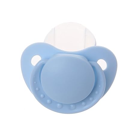Jiamins 2018 Custom Big Size Lebensmittelqualität Silikon Erwachsene Schnuller Lustige Eltern-Kind-Spielzeug (Blau)