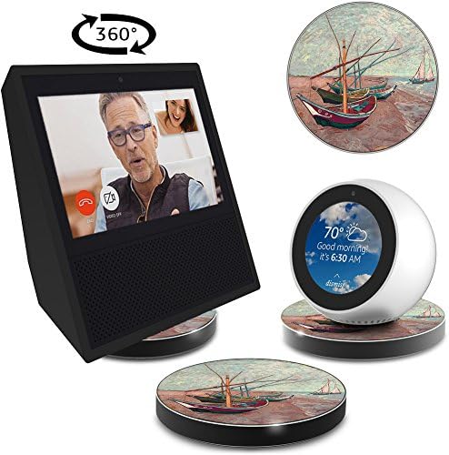 New Aluminum Bracket for Echo Show Home Speaker Echo Spot, Horizontal 360° Rotation,,Skidproof, Home and Office application Base ES002-02