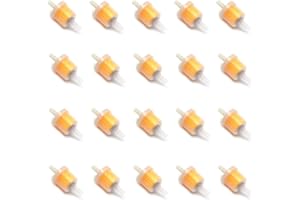 IllmTech – Universal Inline Fuel Filter – 20 Pack – Suitable for 6mm to 8mm (1/4-3/8 Inches) Gasoline Pipes – Used for Variet