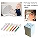 Wsky Child Safety Locks - Best Latches to Baby Proofing - Adhesive and Adjustable Size for Cabinets, Refrigerator, Dresser, Microwave, Drawers, Oven, Toilet (6pack)