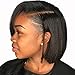 ARUKIHAIR 13X6 Lace Front Wigs Brazilian Human Hair Wig Pre-Plucked bob Lace Front Wigs Virgin Human Hair Wigs for Black Women 150% Density Natural Color 10 Inch