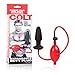 CalExotics COLT Expandable Butt Plug, Inflatable Anal Plug with Easy-Squeeze Bulb and Quick Air Release Valve Black SE-6870-00-3