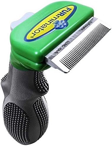 FURminator deShedding Brush For SMALL DOGS With LONG HAIR Tool Comb Up to 20 Lbs With Coats Longer Than 2 Inches
