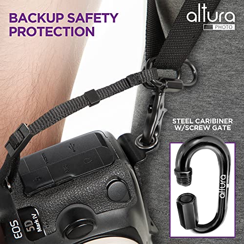 Altura Photo Camera Neck Strap w. Quick Release & Safety Tether For