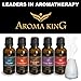 Essential Oil Diffuser, Aroma King Portable Ultrasonic Aromatherapy Cool Mist Aroma Humidifier with 7 LED Changing light colors, Auto Waterless Shut Off and Adjustable Mist