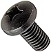 Steel Pan Head Machine Screw, Black Oxide Finish, Meets ASME B18.6.3, #2 Phillips Drive, #8-32 Thread Size, 7/8