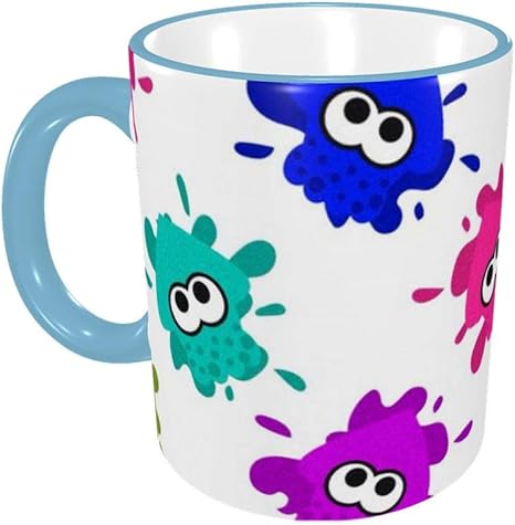Amazon Co Jp スプラトゥーンホワイトインクリングイカ コーヒーカップ マグ おしゃれ マグカップ 人気 水筒 創意 シェラカップ 高温 耐性 カップ ミルクカップ ドリンクカップ ジュースカップ 陶器製 大容量 330ml ホーム キッチン