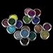 AMA(TM) 18 Colors Nail Glitter Powder Shinning Nail Mirror Powder Makeup Art Chrome Pigment for UV GEL Acrylic Powder Decoration Tips (Multicolor)