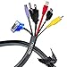 SPEZU Cable Management Sleeve - Velcro Cord Organizer to Wrap & Protect Wires - Two 20 Inches Wire Organizer