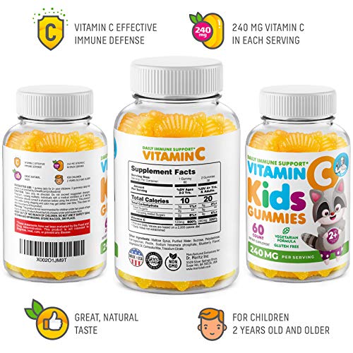 Vitamin C Gummies for Kids & Adults 240 mg Immune Support LowSugar