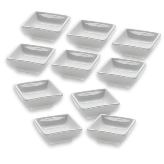 10er SET Dipschale eckig 7 cm SQUARE Maxwell & Williams / Servierschälchen
