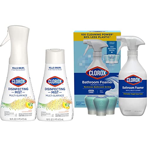 Clorox Cleaning BundleDisinfecting Mist Lemon&Orange Blossom Scent1