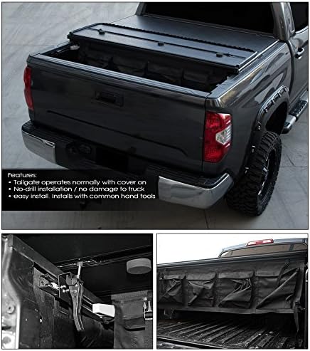 Amazon Com Topline Autopart Tri Fold Hard Tonneau Cover Tool Bag 04 14 F150 Super Crew Mark Lt 5 5 66 Bed Styleside Short Bed Automotive