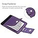 FINTIE 2 Pack Luggage Tags, Leather Name ID Labels with Privacy Cover for Travel Bag Suitcase, Theme - Genuine Leather-Purple