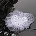 Junxia Pearl Bud Silk Ribbon Flower for Wedding Party Decoration,Bridal Car,Wedding Car Decoration 2 pcs/Set