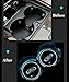Lntly LED Car Logo Cup Holder Pad Waterproof Bottle Drinks Coaster Built-in Light 7 Colors Changing USB Charging Mat LED Cup Mat Car Atmosphere Lamp 2PCS