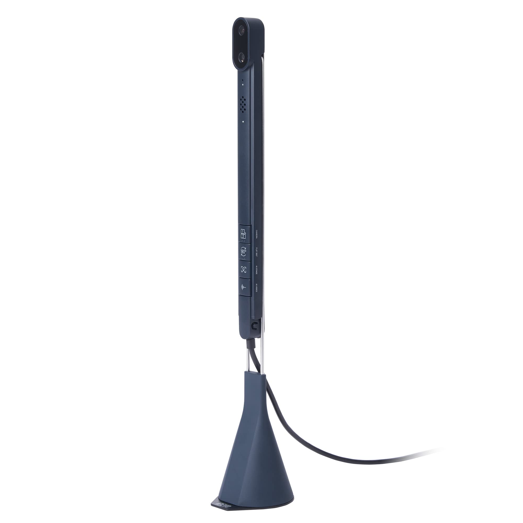 Ipevo Totem 120 - Video Conference Camera 3-in-1, 4K Dual-Lens, Ultra-Wide 120° Hybrid Meetings, 80° Autofocus Lens for Documents, AI Auto Framing and Noise Reduction Mic, Huddle Room or Personal Use