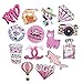 53pcs Water Bottles Stickers Lovely Waterproof Aesthetic Trendy Summer Stickers for Teens Girls Perfect for Waterbottle Laptop Phone Travel (Pink 53)
