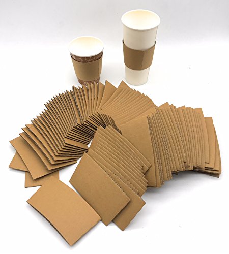 image for Harvest Pack [1000 COUNT] Disposable Corrugated Hot Cup Sleeves Java J