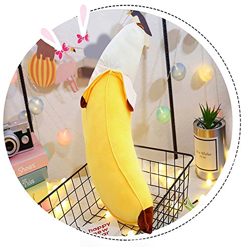 Qpower Peeled Banana Plush Stuffed 17.7â€ 45cm Cute Pillow Cushion Doll Toy Birthday Gift