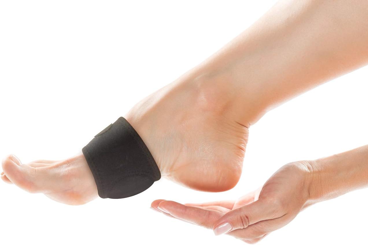 Copper Compression Adjustable Padded Arch Support - 2 Plantar Fasciitis Sleeves. Guaranteed Highest Copper Arch Supports. Planter Fasciitis Support Braces Foot Care Feet (Adjustable Padded Support): Health & Personal Care