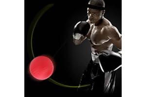 DEMERAS PU Ball Boxing Ball Fight Punch Training Reaction Training Elastic String Ball with Headband Ball Set for Boxing Stress Relief