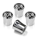 Dodge Ram Chrome Valve Stem Caps - Black