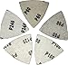 60 Pieces - Triangular Hook and Loop Sandpaper for Oscillating Multitool - Variety Grit (60/80/100/120/240) - 3-1/8 inch, 80 mm