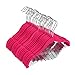 Juvale 24 Pack Hot Pink Velvet Hangers w/Clips for Kids, Baby Nursery, Children's Closet, Dresses, Shirts, Pants, Skirts, Ultra Thin, Nonslip, Space Saving Hangers, 12 Inches Baby Hanger Velvet Pack