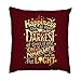 AWEHIRU AnFuK Happiness Throw Pillowcase Square Pillow Cover 18x18 Inch