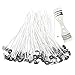 DR. Machinist 4.7 Inch Candle Wick with Candle Wick Centering Device for Candle Making and Candle DIY, 100Pcs, Low Smoke and Natural.