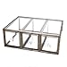 Antique Spacious Mirror Glass Drawers Set/Brass Metal Cosmetic Makeup Storage/Stunning Jewelry Cube Organizer. It Consists of 4Separate Organizers with Lid-Display Dustproof (3DRAWER)