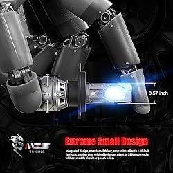 MZS H4 Light Bulb Motorcycle, 8000LM 35W 9003 HB2