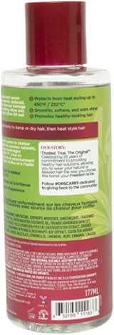 ORS Olive Oil Heat Protection Hair Serum 177ml Coconut Oil Frizz Free Drying view 2
