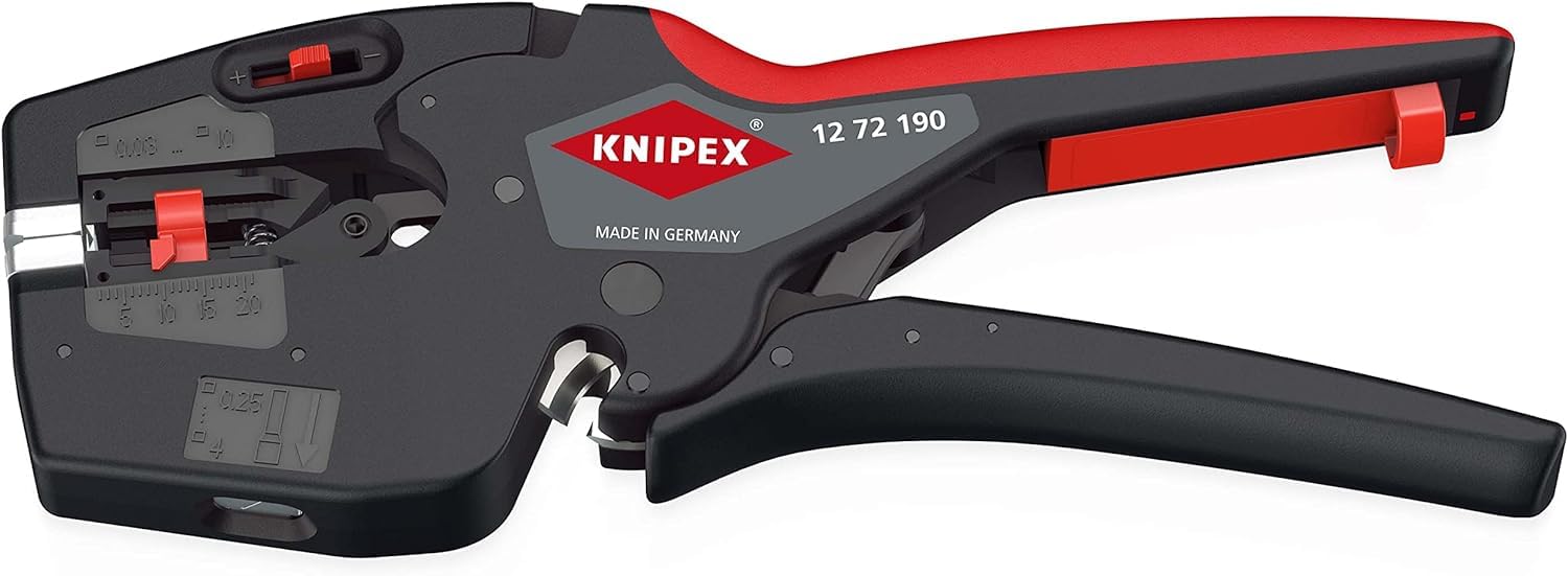 Photo 1 of Knipex NexStrip Multi-Tool for Electricians with non-slip plastic grips 190 mm 12 72 190